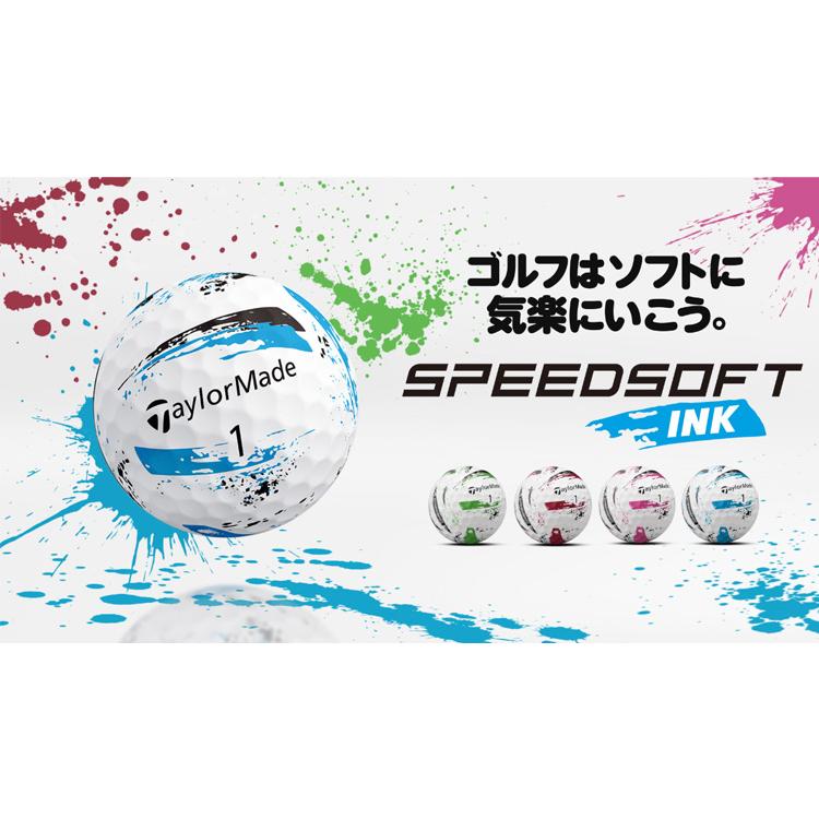 SPEEDSOFT INK スピードソフトインクゴルフボール中古品24個 テーラーメイド（TAYLORMADE）（メンズ）ゴルフボール スピードソフト