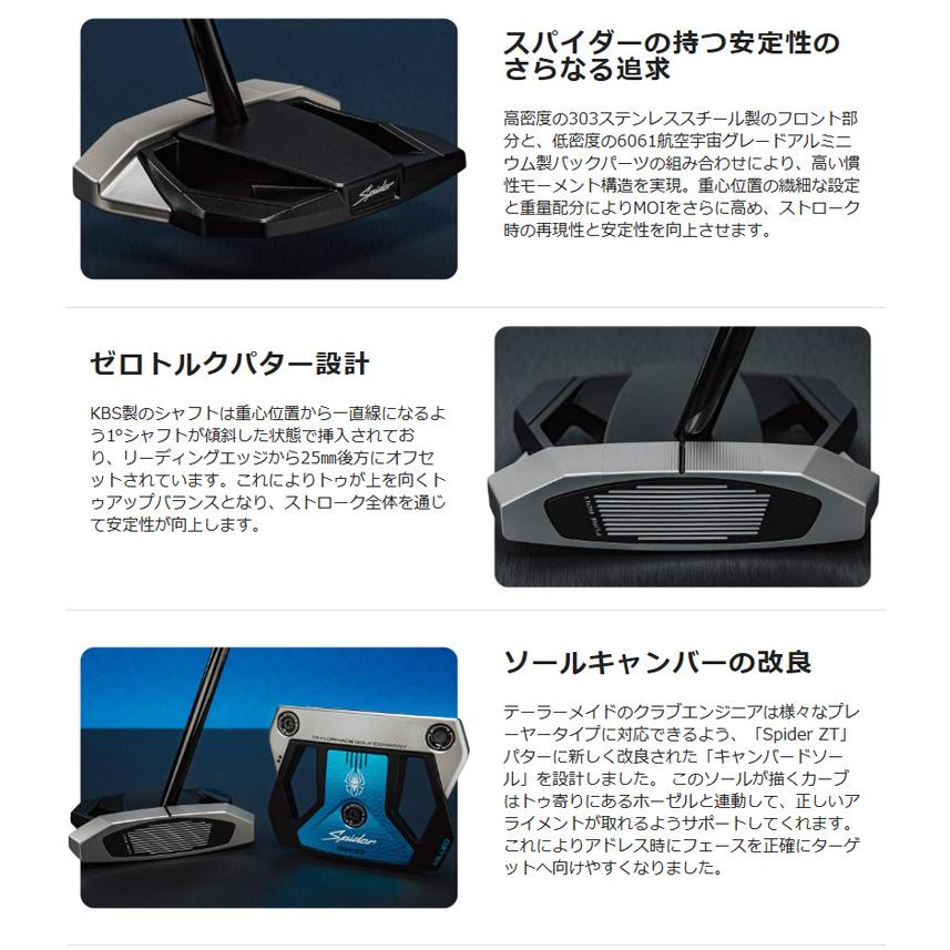 テーラーメイドスパイダーZTパター38インチ TaylorMade（テーラーメイド） スパイダーZT STANDARD パター(Spider