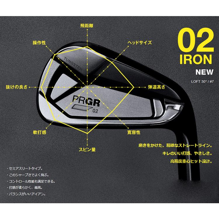PRGR（プロギア） (クリアランズ) 02アイアンセット(5本 #6-PW 