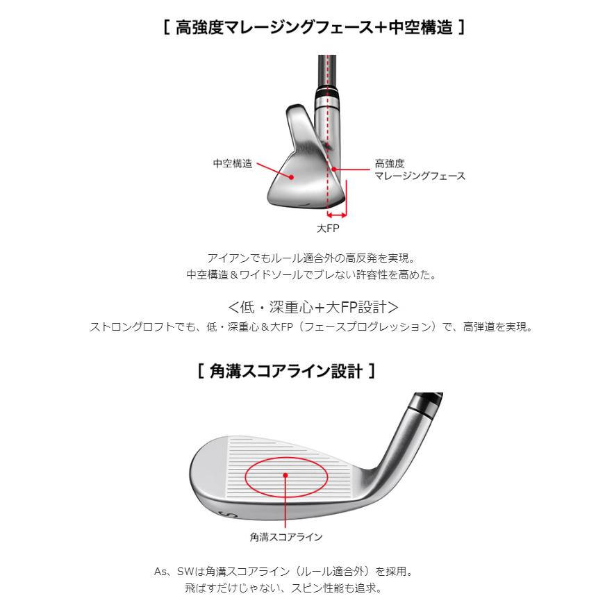 SUPER egg プロギア スーパーエッグ アイアン 単品 (#5,#6,As,S