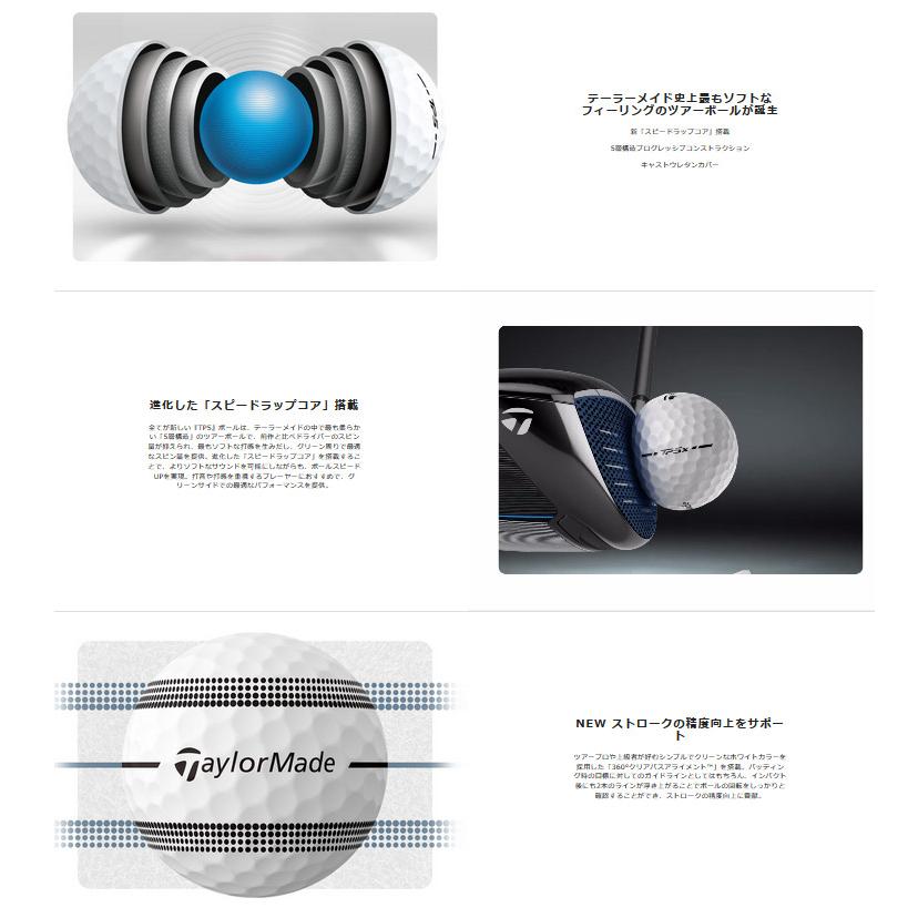 TP5 【3ダースセット】テーラーメイド ストライプ ゴルフボール 3