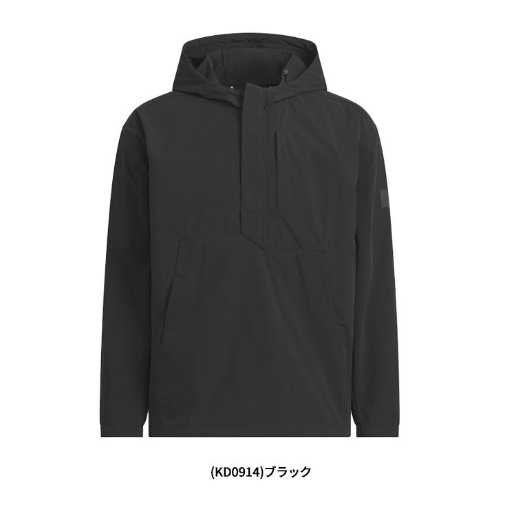 (クリアランス)アディダス ゴルフ(adidasGOLF) 接触冷感 撥水 リフレクティブ付き アノラックフーディージャケット WU946 メンズ ゴルフウェア 2026年春夏