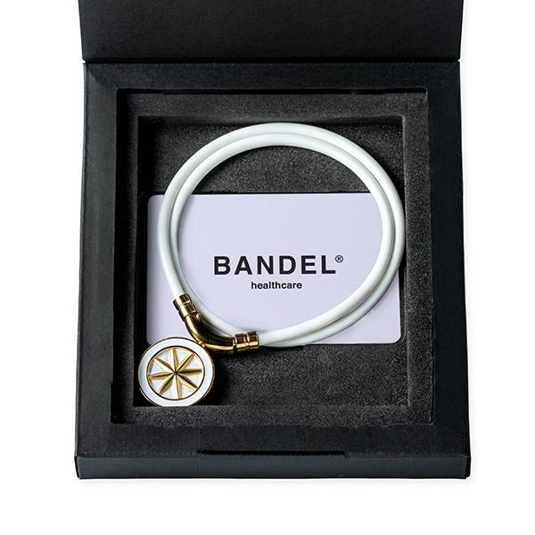 BANDEL（バンデル） ヘルスケア ネックレス アース ホワイトxゴールド