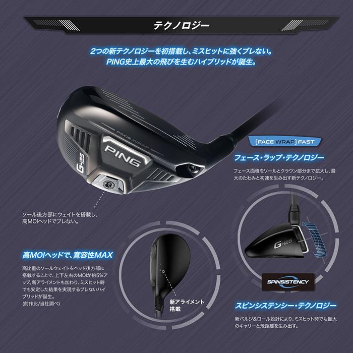 PING ピン ゴルフ G425 ハイブリッド ユーティリティ US仕様 PING ピン ゴルフ G425 ハイブリッド ユーティリティ US仕様