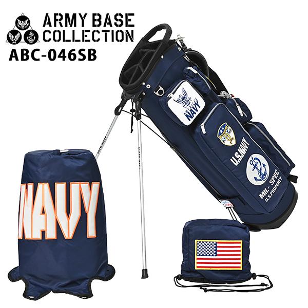 激安通販の アーミーベースコレクション スタンドバッグ ネイビー ABC-046SB ARMY BASE キャディバッグ NAVY