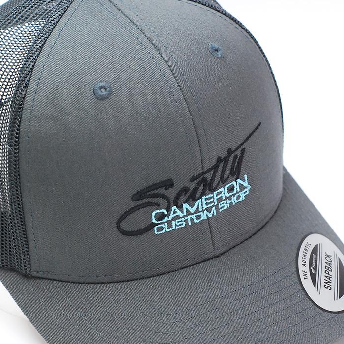SCOTTY CAMERON スコッティキャメロン スクリプト メッシュキャップ チャコール グレー スナップバック フリーサイズ ...