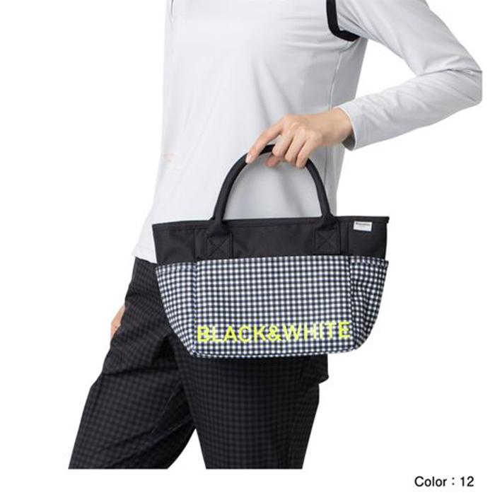 Black＆White ブラック＆ホワイト ビッグロゴ カートバッグ