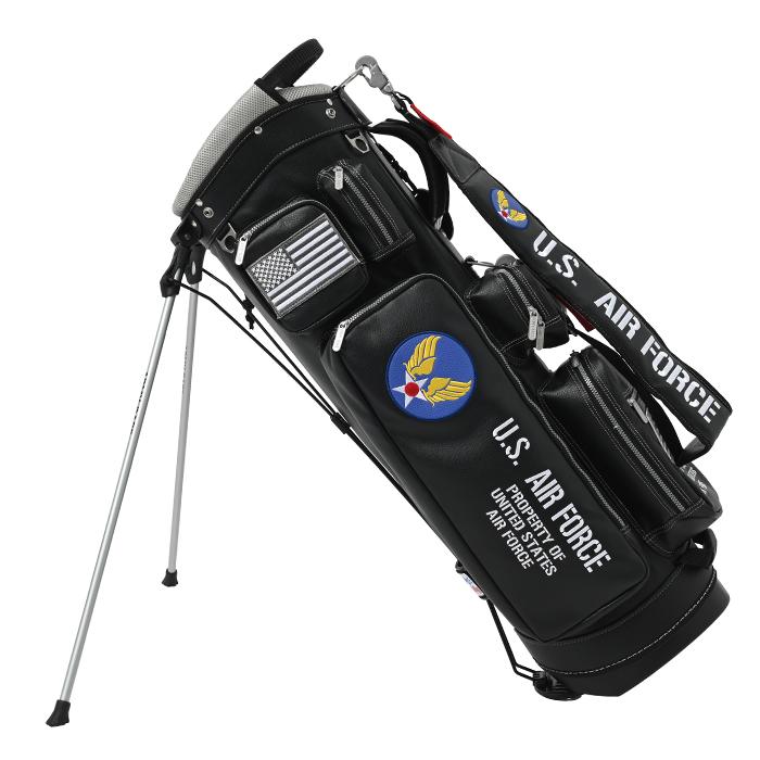 大人気 アーミーベースコレクション スタンドバッグ US.エアフォース ABC-053SB ARMY BASE キャディバッグ AIR FORCE ブラック／グレー 【WSO7408908950】(26136円)