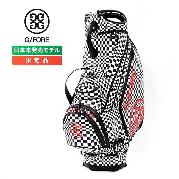 G/FORE（ジーフォア） ツアー キャディバッグ ディストーテッド チェック ツアーバッグ オニキス Distorted Check ...