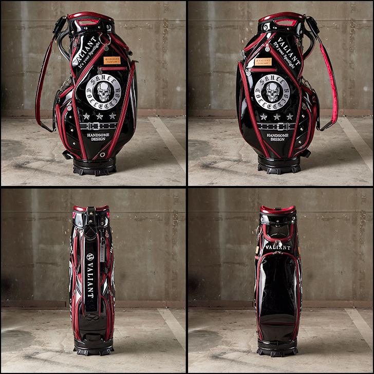 サンプル VALIANTゴルフ スカル 限定キャディバッグ ブラック シェリフ サンプル VALIANTゴルフ スカル 限定キャディバッグ WN×BK シェリフ