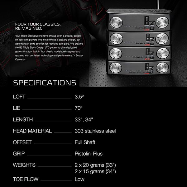 SCOTTY CAMERON スコッティキャメロン B3 Triple Black Design SCOTTY CAMERON スコッティキャメロン B3 Triple Black Design