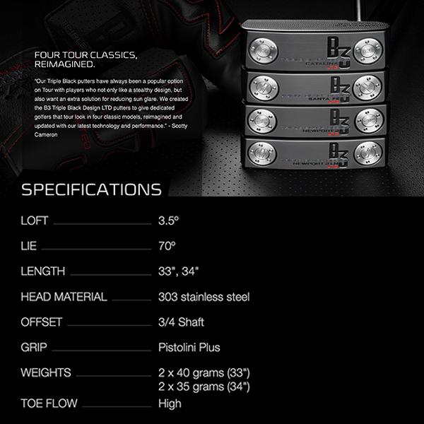 SCOTTY CAMERON スコッティキャメロン B3 Triple Black Design SCOTTY CAMERON スコッティキャメロン B3 Triple Black Design