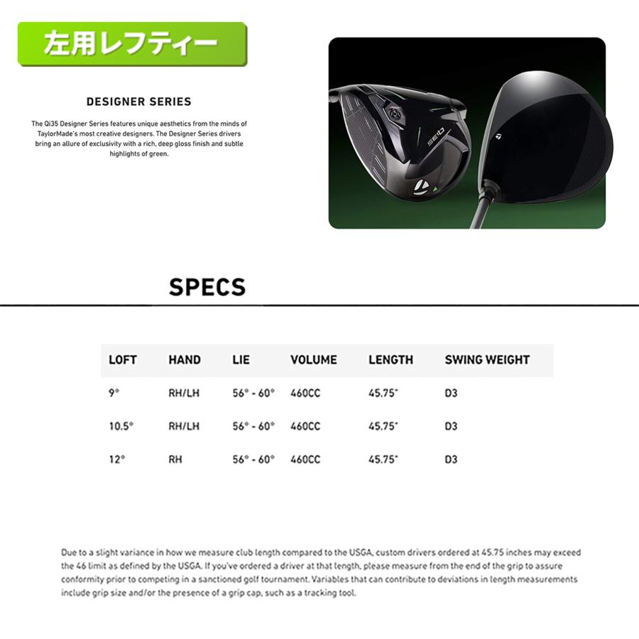 TaylorMade（テーラーメイド） 限定 Qi35 限定 デザイナーシリーズ