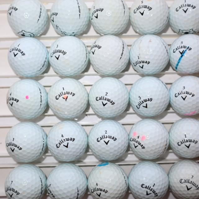 25個 キャロウェイ クロムソフト トゥルービス 混合 Bランク 中古 CALLAWAY ロストボール 送料無料 25個 キャロウェイ クロムソフト トゥルービス 混合 Bランク