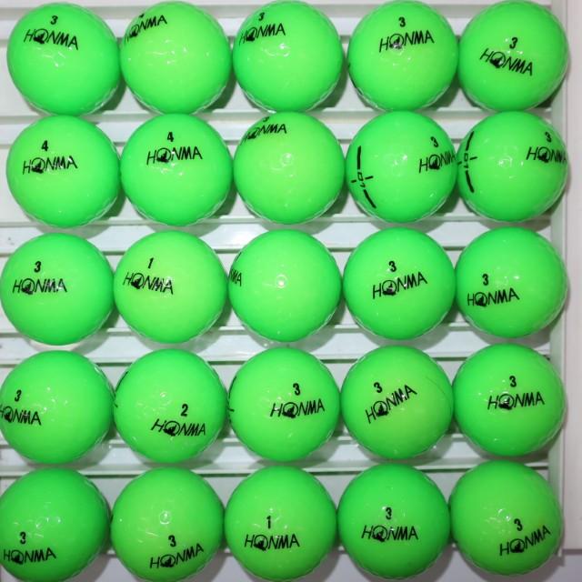 Aランク 25個 2024年モデル D1 良品 グリーンカラー ホンマ ホワイト  HONMA ロストボール ゴルフボール 送料無料 snt | HONMA D1 | 01