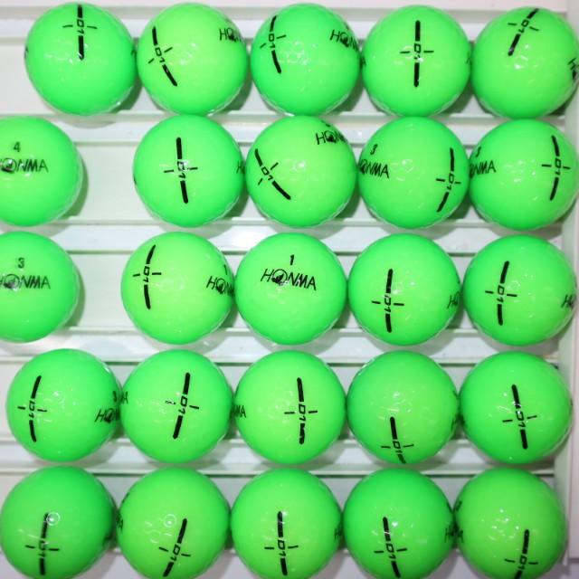 Aランク 25個 2024年モデル D1 良品 グリーンカラー ホンマ ホワイト  HONMA ロストボール ゴルフボール 送料無料 snt | HONMA D1 | 02