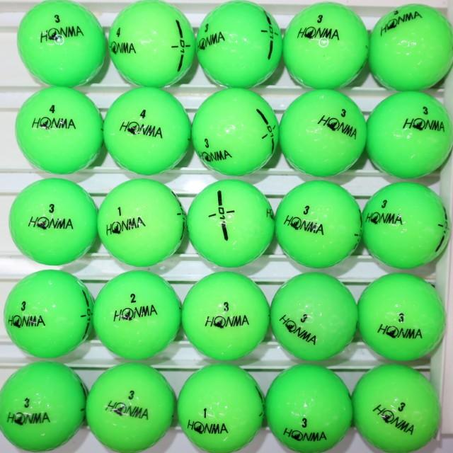 Aランク 25個 2024年モデル D1 良品 グリーンカラー ホンマ ホワイト  HONMA ロストボール ゴルフボール 送料無料 snt | HONMA D1 | 03
