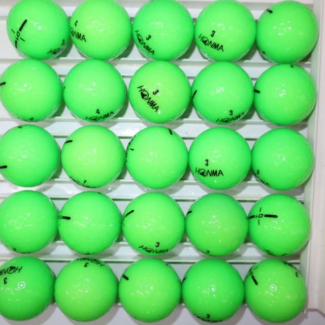 Aランク 25個 2024年モデル D1 良品 グリーンカラー ホンマ ホワイト  HONMA ロストボール ゴルフボール 送料無料 snt | HONMA D1 | 05