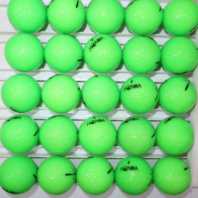 Aランク 25個 2024年モデル D1 良品 グリーンカラー ホンマ ホワイト  HONMA ロストボール ゴルフボール 送料無料 snt | HONMA D1 | 06