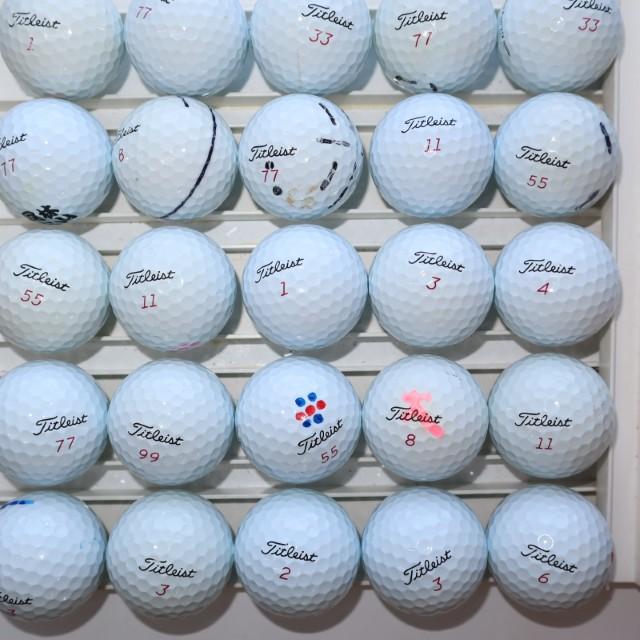 Aランク 25個 2023年モデル プロV1ｘ 美品 prov1ｘ タイトリスト ロストボール 送料無料 ロストボールタイトリスト ProV1X プロV1X 2023年 モデル 特A