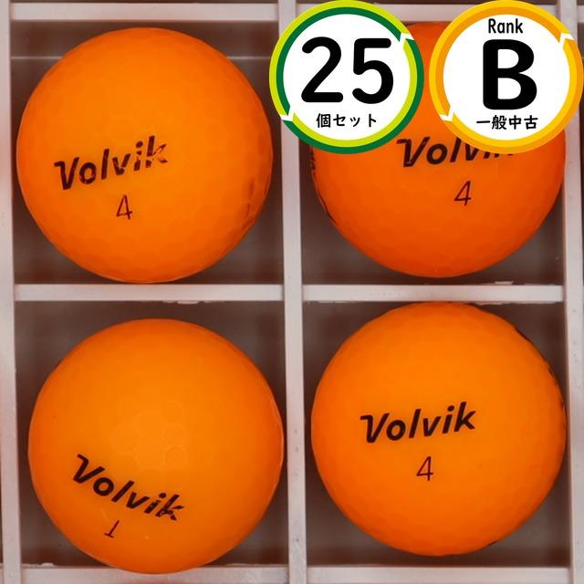 Volvik（ボルビック） コスパ重視 混合 25球 Bランク 安定した使いやすさ ロストボール 送料無料 25個 マットカラー オレンジ ...