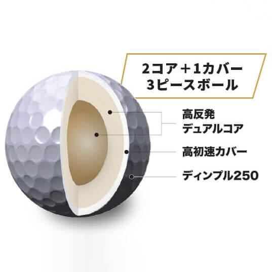 ドライブボール 非公認 ゴルフボール 飛距離 高反発 6個入り 飛ぶ 高