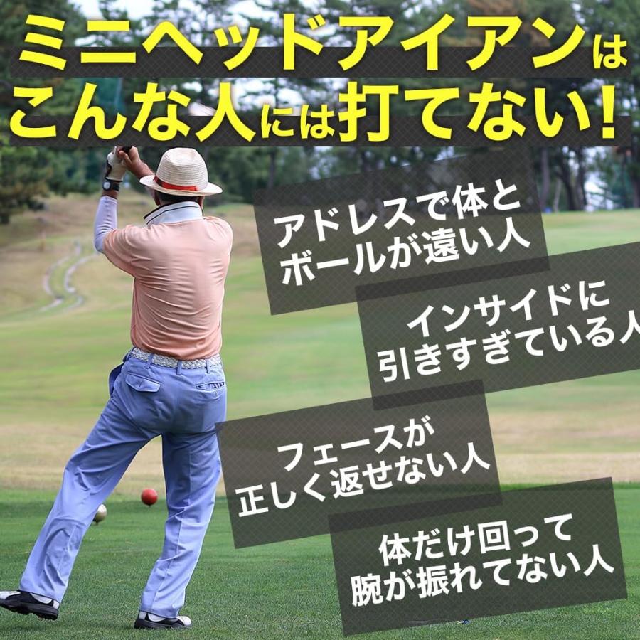 ミニヘッドアイアン 小さいヘッド ゴルフ練習器具 スイング 練習 使い方動画付き レッスンドリル ダフリ予防 ミート率アップ ゴルファボ GOLFavoの画像