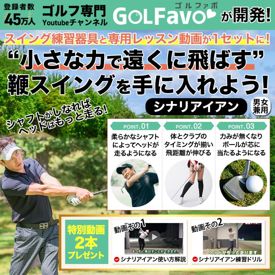 Golf Favo シナリアイアン GOLFavo（ゴルファボ） シナリアイアン ゴルフ 練習器具 ぐにゃぐにゃ