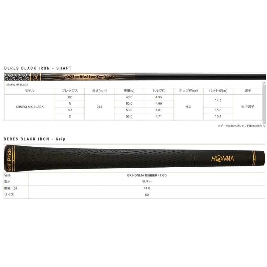 HONMA GOLF 特価 本間ゴルフ BERES BLACK IRON ベレス ブラック HONMA GOLF 特価 本間ゴルフ BERES BLACK IRON ベレス ブラック