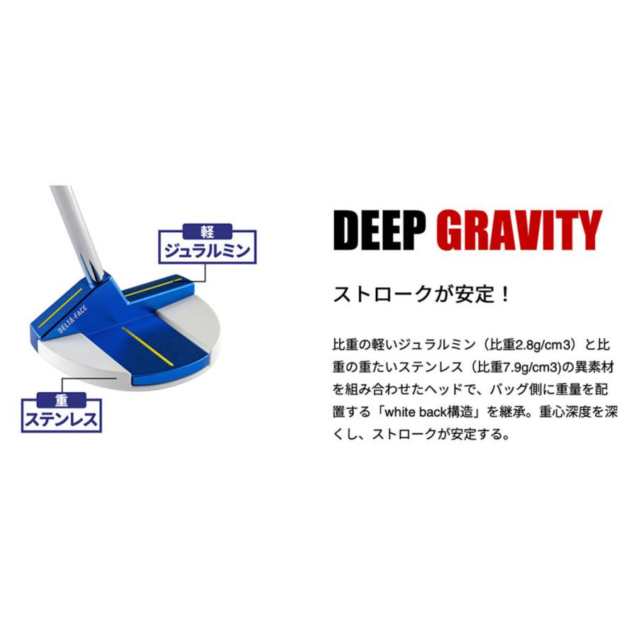 kasco キャスコ Blue9/9 DELTA-FACE 丸マレット DF-019 パター kasco キャスコ Blue9/9 DELTA-FACE 丸マレット DF-019 パター