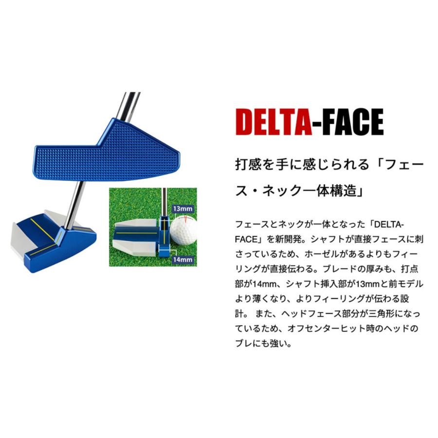 kasco キャスコ Blue9/9 DELTA-FACE 角マレット DF-018 パター kasco キャスコ Blue9/9 DELTA-FACE 角マレット DF-018 パター