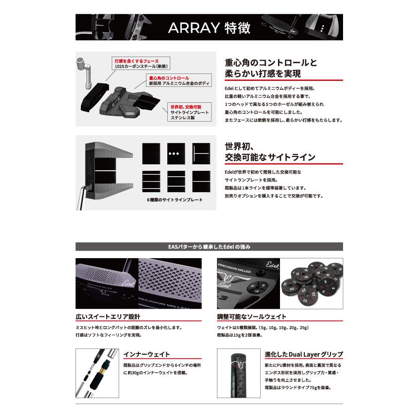 Edel ARRAY PUTTER アレイパター F1 / F2 / F3 / B1 イーデル | EDEL（ファッション） | 06