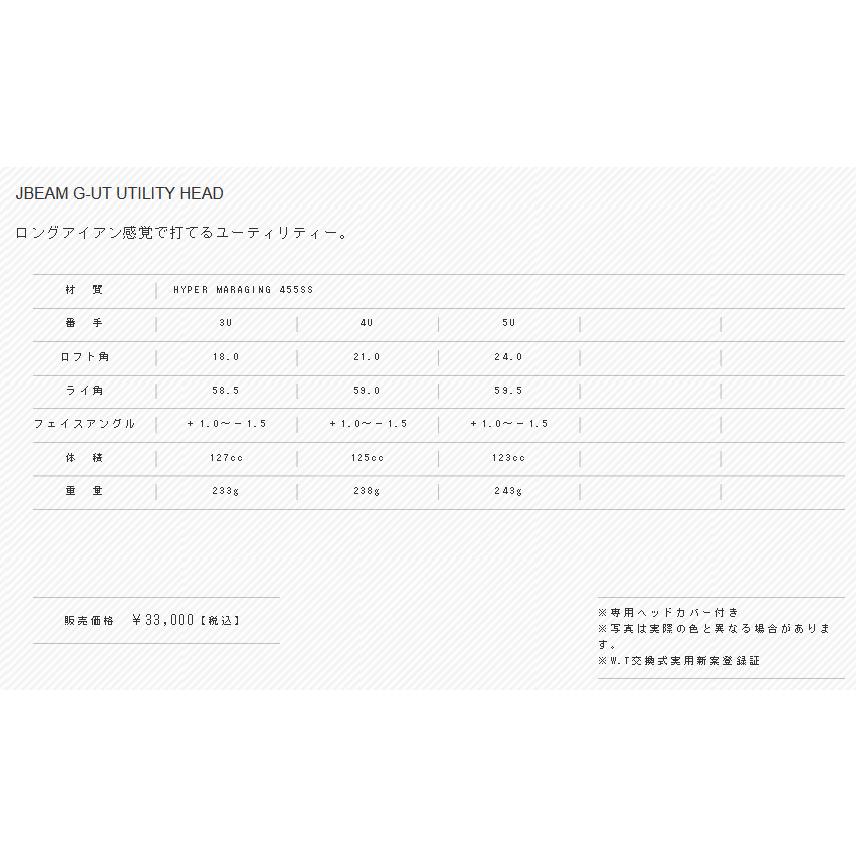 JBEAM G-UT UTILITY HEAD 安心のジェイビーム工房組立 Jビーム