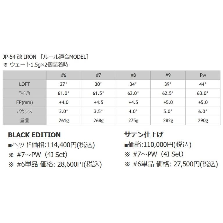 JUSTICK PROCEED JP-54 改 IRON BLACK EDITION 4本組（7-P） ジャスティック ヘッドのみ購入OK_3
