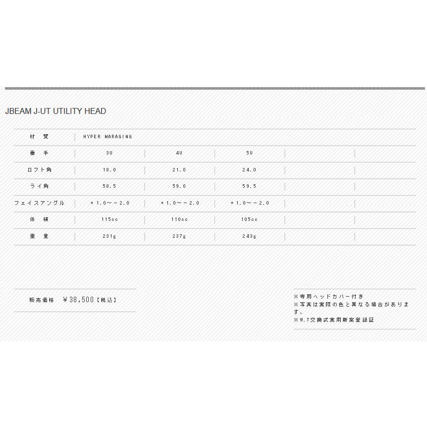 JBEAM J-UT UTILITY HEAD 安心のジェイビーム工房組立 Jビーム