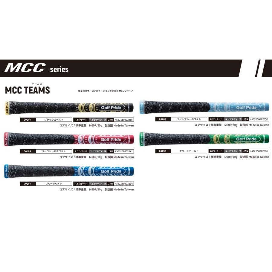 Golf Pride（ゴルフプライド） MCC TEAMS オーダー製作用 工賃込み