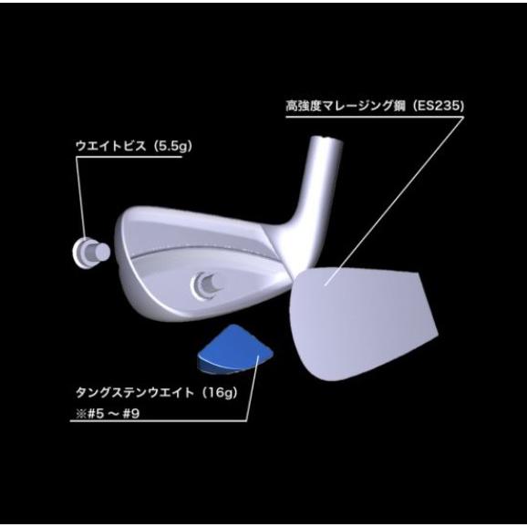 処分価格 ホンマ T//WORLD Hx IRON 単品 / AW / VIZARD EZ-C カーボン ツアーワールド アイアン TW767 2024年の画像