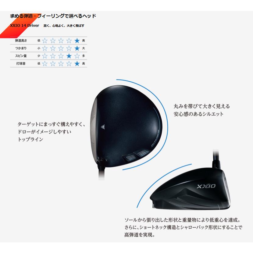 XXIO ゼクシオ14 XXIO14 ドライバー MP1400 カーボンシャフト