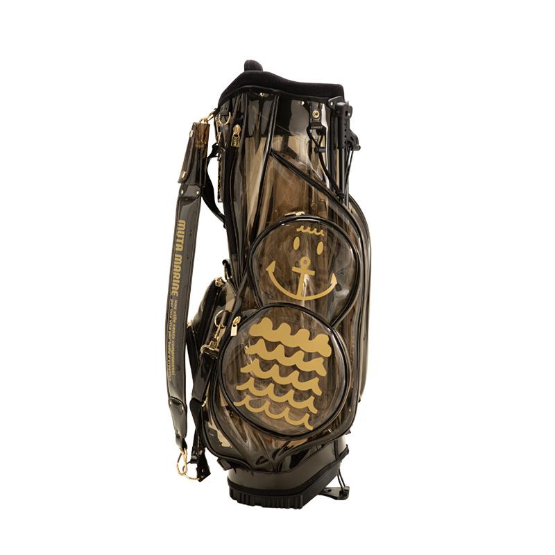 muta MARINE GOLF クリア8キャディバッグ【ブラック/ベージュ muta MARINE GOLF クリア8キャディバッグ【ブラック/ベージュ