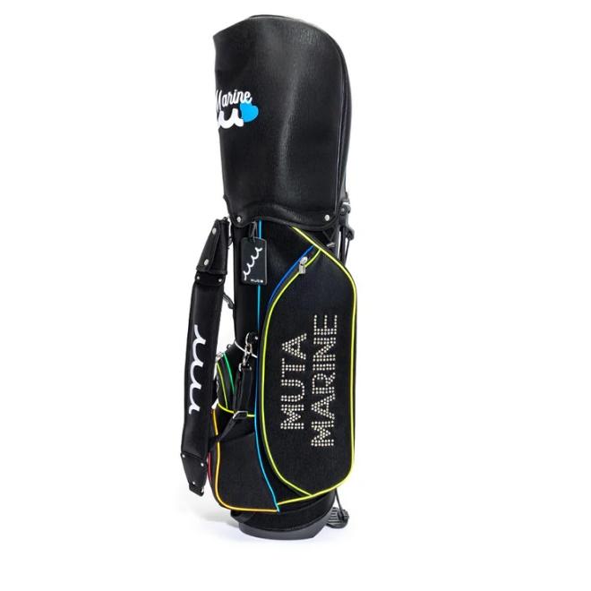 muta MARINE GOLF メンズ レディース 波柄レインボースタッズキャデ