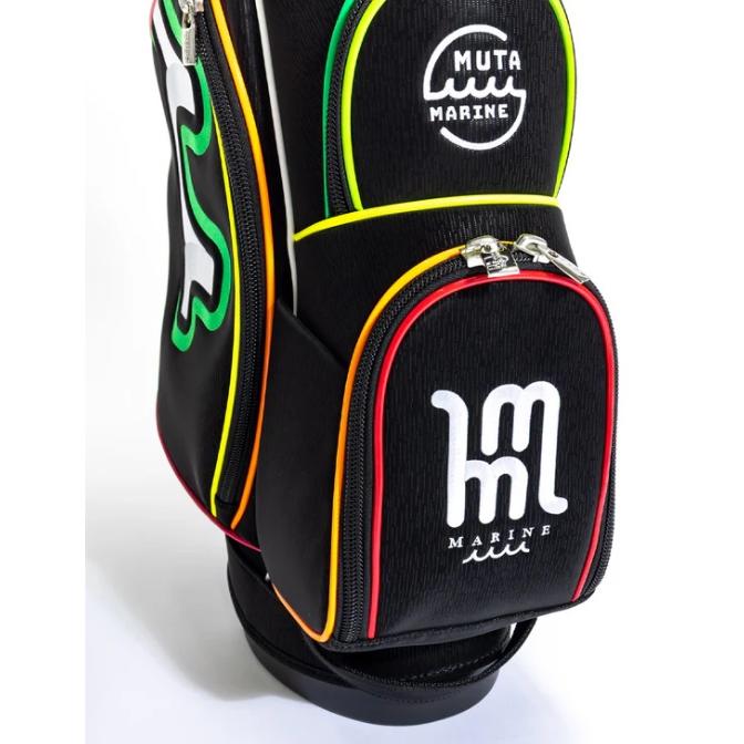 muta MARINE GOLF メンズ レディース 波柄レインボースタッズキャデ