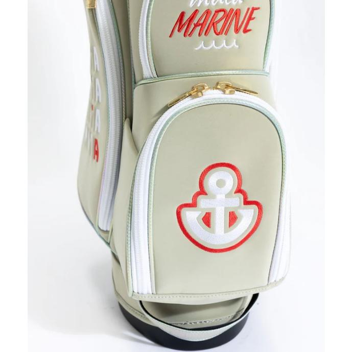 muta MARINE GOLF メンズ レディース スエード調パフプリントキャディ