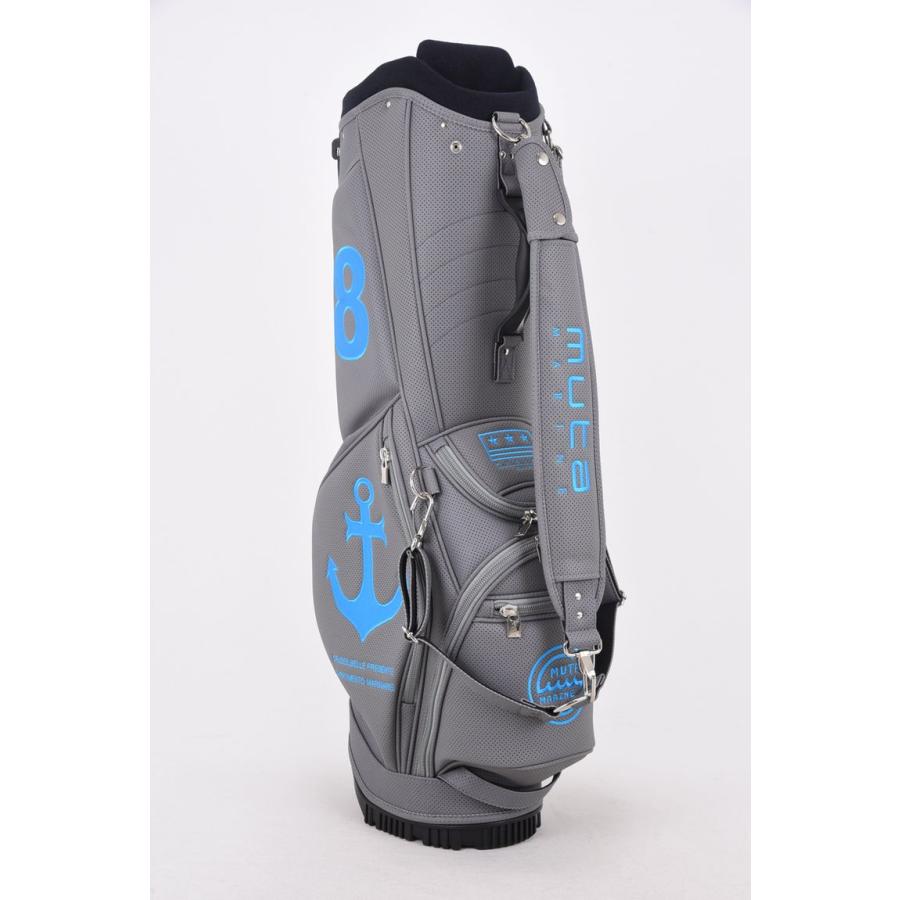 muta グレー レザー ゴルフバック muta 本革 ゴルフバッグ muta グレー レザー ゴルフバック muta