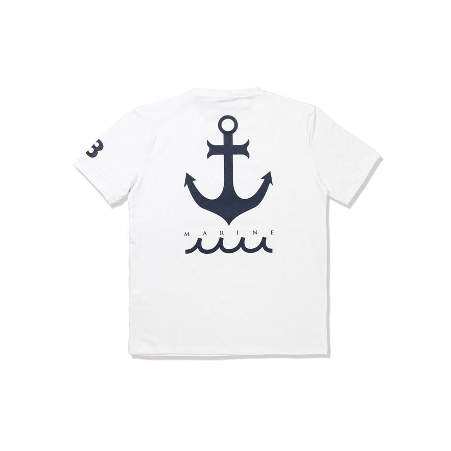 MUTA MARINE DRAWING WAVE Tシャツ muta MARINE/ムータ マリン/別注 FLOCKY WAVE TEE | ROYAL FLASH