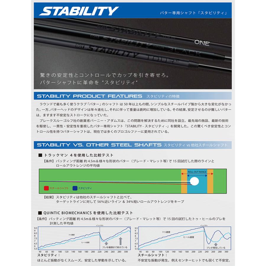 シャフト パター用 BGT スタビリティ ツアー ブラック パターシャフト