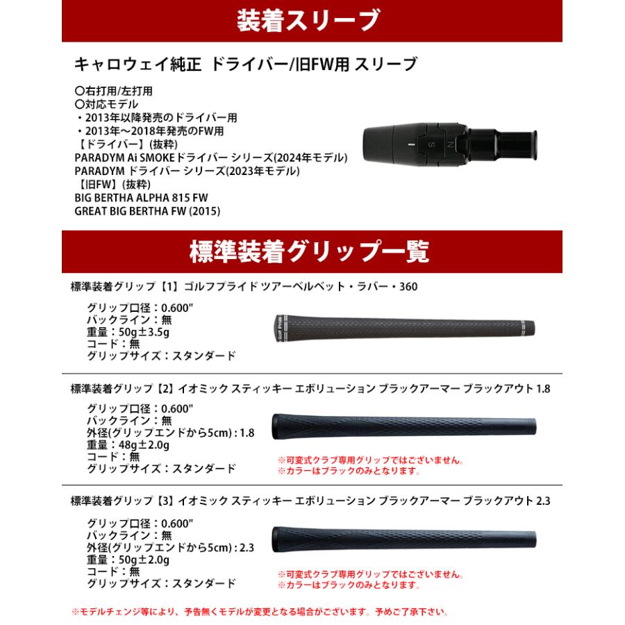 Callaway（キャロウェイ） 【全てメーカー純正部品使用】 ウッド用