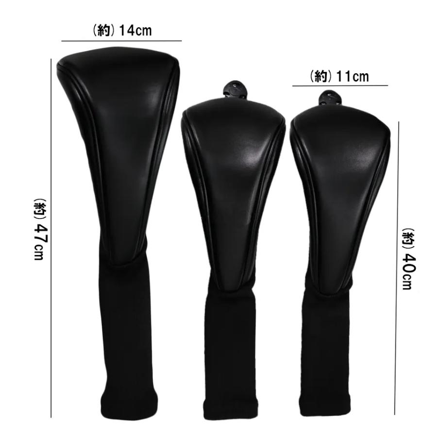 ゼクシオ ヘッドカバー GGE-X163F【フェアウェイウッド用】 | ダンロップスポーツ公式オンラインストア ロングネックヘッドカバー ドライバー用 + ウッド3枚 &amp; ウッド5枚:左手または右手用 すべてのブランドに対応 ブラック