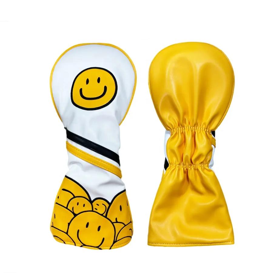 メール便配送無料】【バラ売】スマイル 番手タグ付 ヘッドカバー