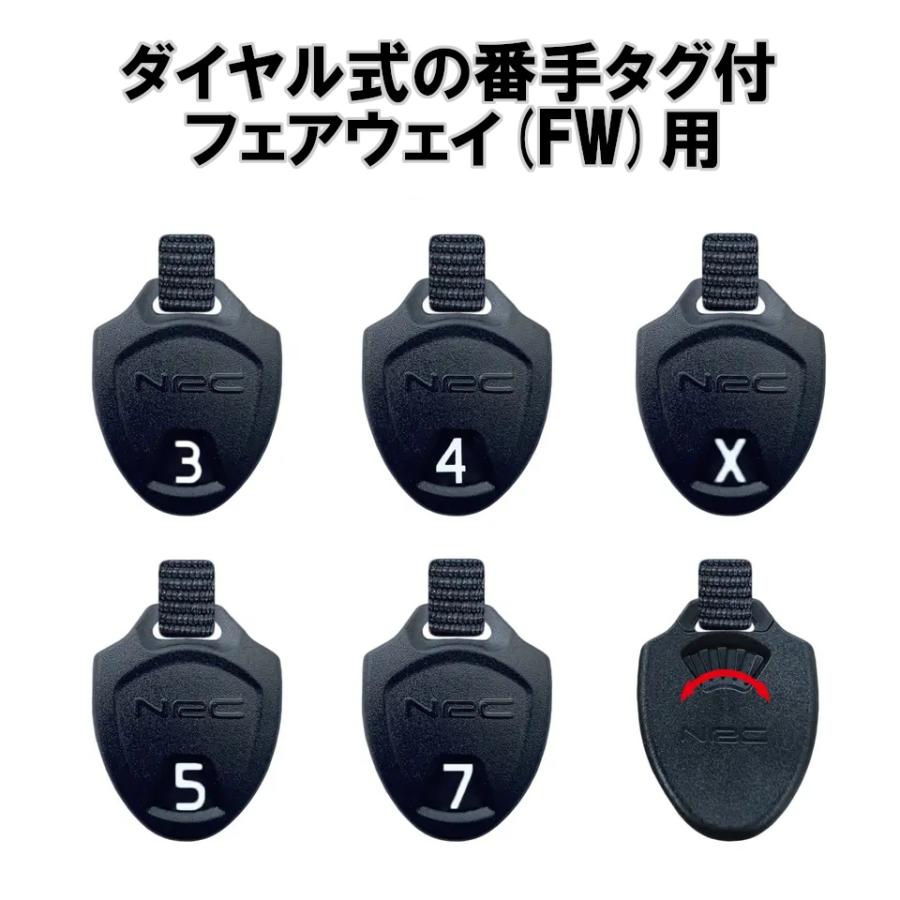 メール便配送無料】 バラ売 番手タグ 高級PUレザー 777 ドライバー 