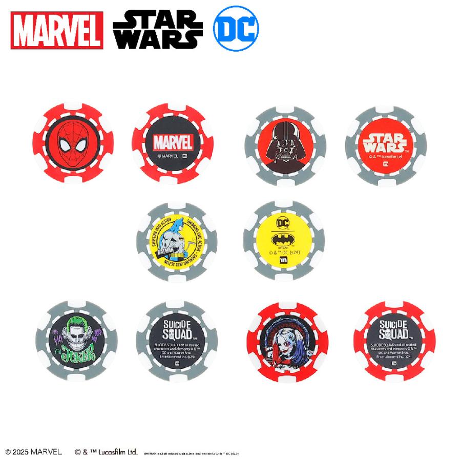 MARVEL（マーベル） ディーシーコミックス（DC）スターウォーズ（STARWARS）キャラクターチップマーカー マグネット内蔵 グリーンマーカー  コンペ CHARA1-CHIP : ゴルフハンズ - 通販 - Yahoo!ショッピング